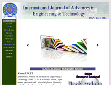 Tablet Screenshot of ijaet.com