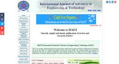 Desktop Screenshot of ijaet.org